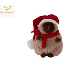 Gray Line Gry 6213 Yılbaşı Şapkalı 28 cm Kahverengi Kapibara Nel1