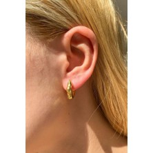 Spossy Silver Jewelry Küçük Boy Geometrik Tasarım Kare Küpe