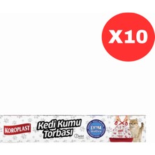 Koroplast Ekstra Güçlü Kedi Kumu Torbası 7 Adet Torba Içerir X10