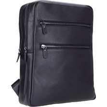 BloominBag Atelıer Onyx Black Hakiki Deri Laptop Sırt Çantası – 16” Uyumlu