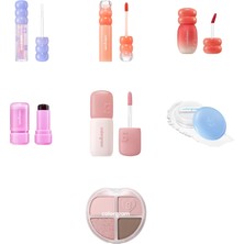 Colorgram Fruity Glass Tint 1004 Pink Gloss... +6 Parça Makyaj Seti