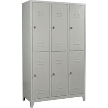 6 Gözlü Ekonomik Soyunma Dolabı-1 118X40X198