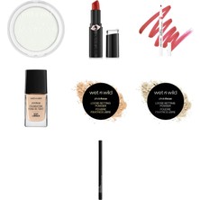 Wet N Wild Barefocus Sabitleyici Pudra Translucent... +6 Parça Makyaj Seti