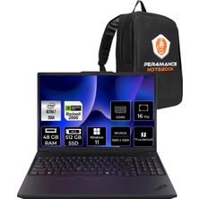 Lenovo Thinkpad P16V Gen 3 Intel Core Ultra 7 265H 48GB 512GB SSD Rtx Pro 2000/8GB 16" Fhd+ W11H Taşınabilir Iş Istasyonu & Per4 Çanta 21RTS1EA00P386
