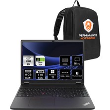 Lenovo Thinkpad P16V Gen 2 Intel Core Ultra 9 185H 8gb 1tb SSD RTX3000A/8GB 16" Fhd+ W11P Taşınabilir Iş Istasyonu & Per4 Çanta 21KX001STXP411