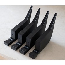 Evrensel Arka Tampon Difüzör Kanatçığı Seti - 4 Adet Parlak Siyah Esnek Montaj - Aerodinamik Spoiler Shark Fin