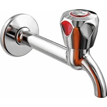 Vito Elit Uzun Gövdeli Krom Lavabo Musluğu 13 cm Çıkışlı Kompakt Tasarım