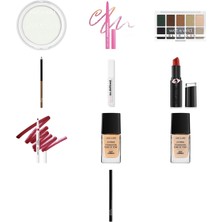 Wet N Wild Barefocus Sabitleyici Pudra Translucent... +9 Parça Makyaj Seti