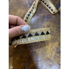 Gönülden Tasarım 70X3 cm Altın Varaklı Nakış Işleme Şerit Dikiş Aksesuarı