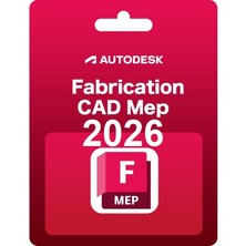 Autodesk Fabrication Cadmep 2024 - 1 Pc 1 Yıl Autodesk Key