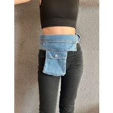Gönülden Tasarım Kot Çantalı Bağlama Kadın Kemer Aksesuar
