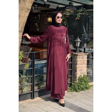 Nurcan Çetin 26444 Boncuk Işli Pantolonlu Takım