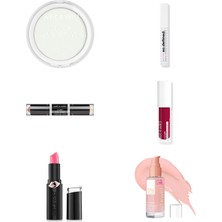 Wet N Wild Barefocus Sabitleyici Pudra Translucent... +5 Parça Makyaj Seti