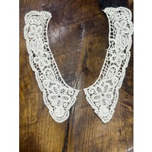 Gönülden Tasarım Güpür Nakış Işleme Yaka Dikiş Aksesuarı 26 cm