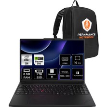 Lenovo Thinkpad P16S Gen 4 Core Ultra 7 255H İş İstasyonu 8GB RAM 1TB SSD 16" FHD+ Win11 Home + Per4 USB 21QV000YTXP348