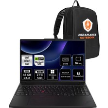 Lenovo Thinkpad P16S Gen 4 Core Ultra 7 255H İş İstasyonu 48GB RAM 2TB SSD 16" FHD+ Win11 Pro + Per4 USB 21QV000YTXP419