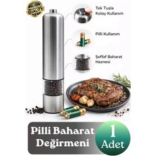 Svein #değirmen Pratik Mutfak Taze Zahmetsiz Pilli Otomatik Tuz Karabiber Baharat Çekme Değirmeni Öğütücü