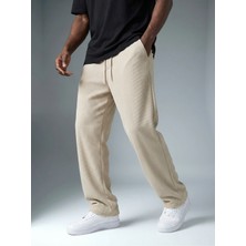 Erkek Fitilli Baggy Lastik Bel Bol Paça Pantalon K2026P