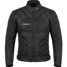 Venom Motosiklet Kadın Mont 4 Mevsim Dynamic Black Motorcu Montu