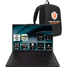 Lenovo Thinkpad P16S Gen 4 Intel Core Ultra 7 265H 80GB 2tb SSD Rtx Pro 1000/8GB 16" Fhd+ W11H Taşınabilir Iş Istasyonu & Per4 Çanta 21QWS1S900P384