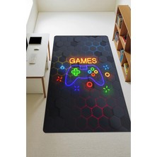 Dolce Mariee Modern Dijital Baskı Kaymaz Taban Çocuk ve Genç Odası Halısı H0512