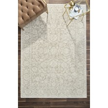 Venucci Home & Living Frezia Floral Bambu Polyester Oturma Odası Salon Mutfak Halısı Eskitme Çiçekli Vintage Halı