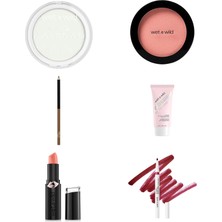 Wet N Wild Barefocus Sabitleyici Pudra Translucent... +5 Parça Makyaj Seti