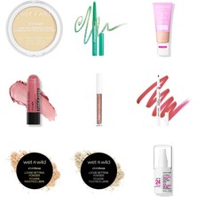 Wet N Wild Barefocus Sabitleyici Pudra Fair/light... +8 Parça Makyaj Seti