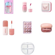 Colorgram Fruity Glass Tint Mini Duo Dudak Parlatıcısı Seti ... +6 Parça Makyaj Seti