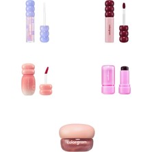 Colorgram Fruity Glass Tint 1004 Pink Gloss... +4 Parça Makyaj Seti