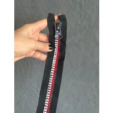 Gönülden Tasarım Kırmızı Beyaz Harfli Iri Dişli Fermuar 24X4 cm