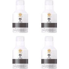 Drl 46 Uyumlu 4 Adet Siyah Mürekkep Fırsat Paketi GX6040 GX7040 GX5040 Sıfır Muadil - Kapalı Kutu