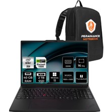 Lenovo Thinkpad P16S Gen 4 Intel Core Ultra 7 265H 40GB 2tb SSD Rtx Pro 1000/8GB 16" Fhd+ W11P Taşınabilir Iş Istasyonu & Per4 Çanta 21QWS1S900P414