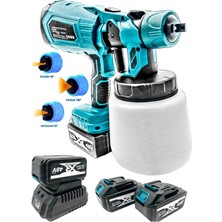 Moonshop 48V Çift Akülü Boya Tabancası Püskürtme Ilaçlama Makinası Vernik ve Her Türlü Püskürtme...