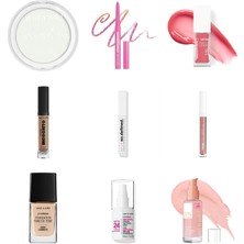 Wet N Wild Barefocus Sabitleyici Pudra Translucent... +8 Parça Makyaj Seti