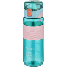 Vagonlife Tkk Okul Su Matarası - Renkli - 700ML - Tritan Suluk Soft Touch