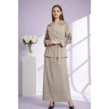 Nurcan Çetin 26428 Kolları Lazer Işli Etekli Takım