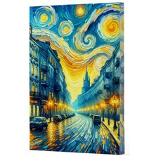 Van Gogh 6 - Sokak Çizgili Yan Boyamalı Defter