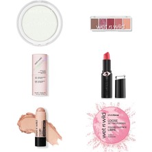 Wet N Wild Barefocus Sabitleyici Pudra Translucent... +5 Parça Makyaj Seti
