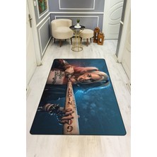 Dolce Mariee Modern Dijital Baskı Kaymaz Taban Çocuk ve Genç Odası Halısı H0517