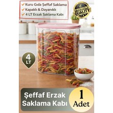 Svein #saklamakabı Mutfak Düzeni Organizer Kapaklı Dayanıklı Şeffaf Kuru Gıda Erzak Saklama Kabı 4 Lt