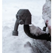 Gaz Maskesi Tasarımlı Araç Çeki Demiri Kapağı - Off-Road Uyumlu Dekoratif Koruyucu Başlık