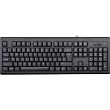 A4Tech A4-Tech KM-720 Q Kablolu Klavye Standart Tuş Formu Ev - Ofis Kullanımı İçin Siyah