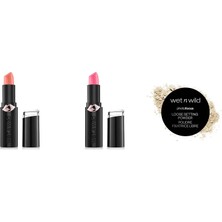 Wet N Wild Megalast Lip Color Ruj Bare It All... +2 Parça Makyaj Seti