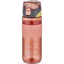 Vagonlife Tkk Okul Su Matarası - Renkli - 700ML - Tritan Suluk Soft Touch