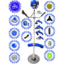 Prowackers German WKR-7700 Hero Yan Tipi Benzinli Ot Çalı Çim Biçme Tırpanı+ 12 Pcs Komple Tam Setli