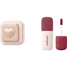 Colorgram Milk Bling Heartlighter Aydınlatıcı 01 Peach Heart... +1 Parça Makyaj Seti