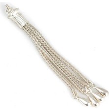 Nusret Takı 925 Ayar Gümüş 4lü Püskül