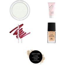 Wet N Wild Barefocus Sabitleyici Pudra Translucent... +4 Parça Makyaj Seti