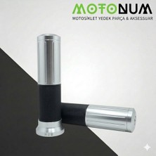 Motonum Rks Rodos  Silikon Destekli Metal Elcik TAKIMI-GRI-EL08340